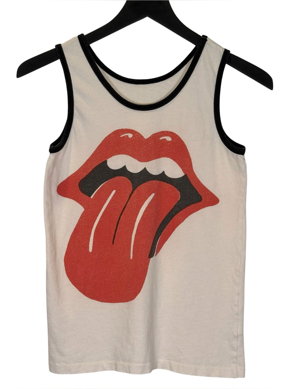 MadeWorn Size M The Rolling Stones Distressed Ringer Tank Top